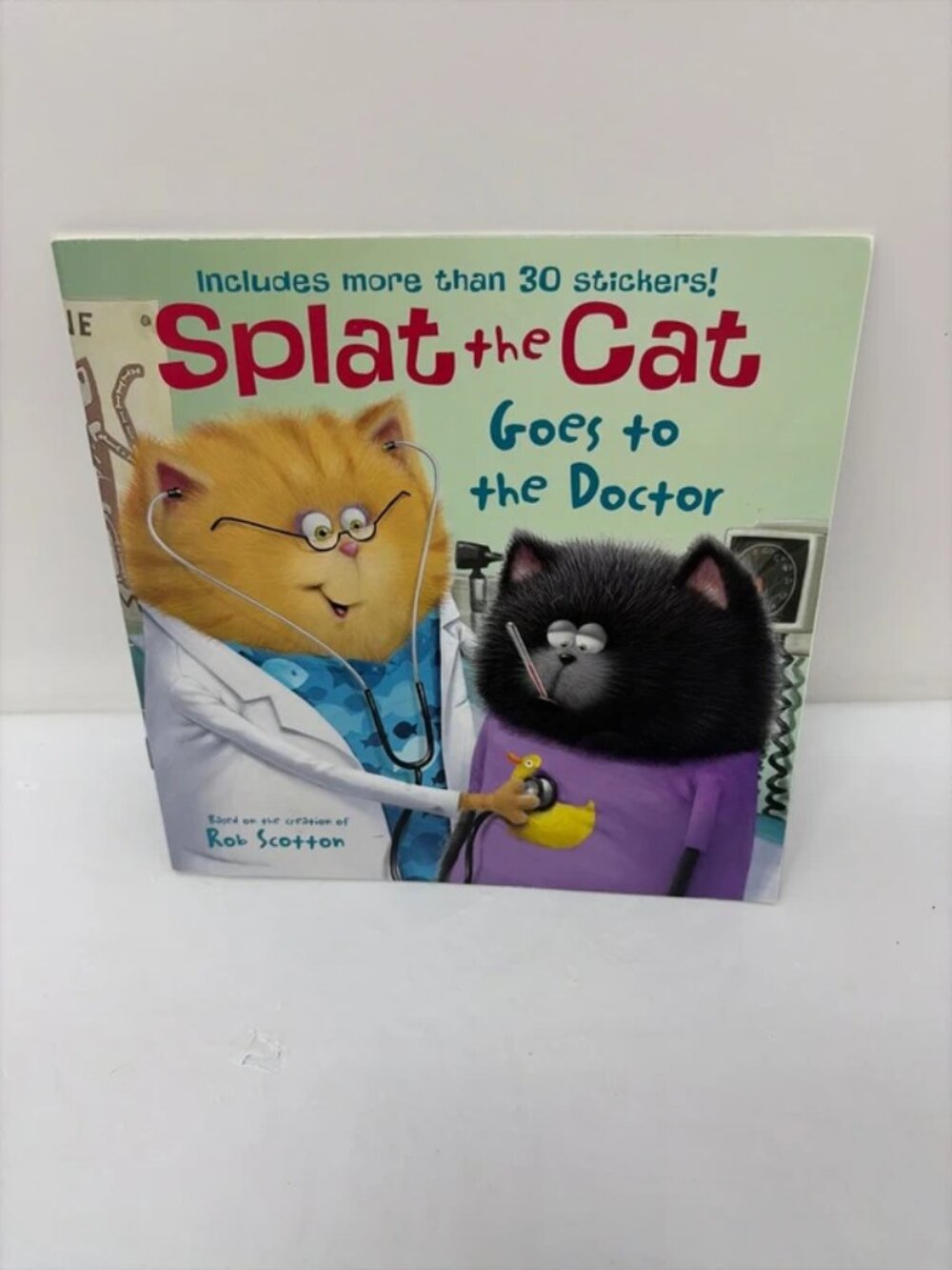 Splat the cat goes to the doctor